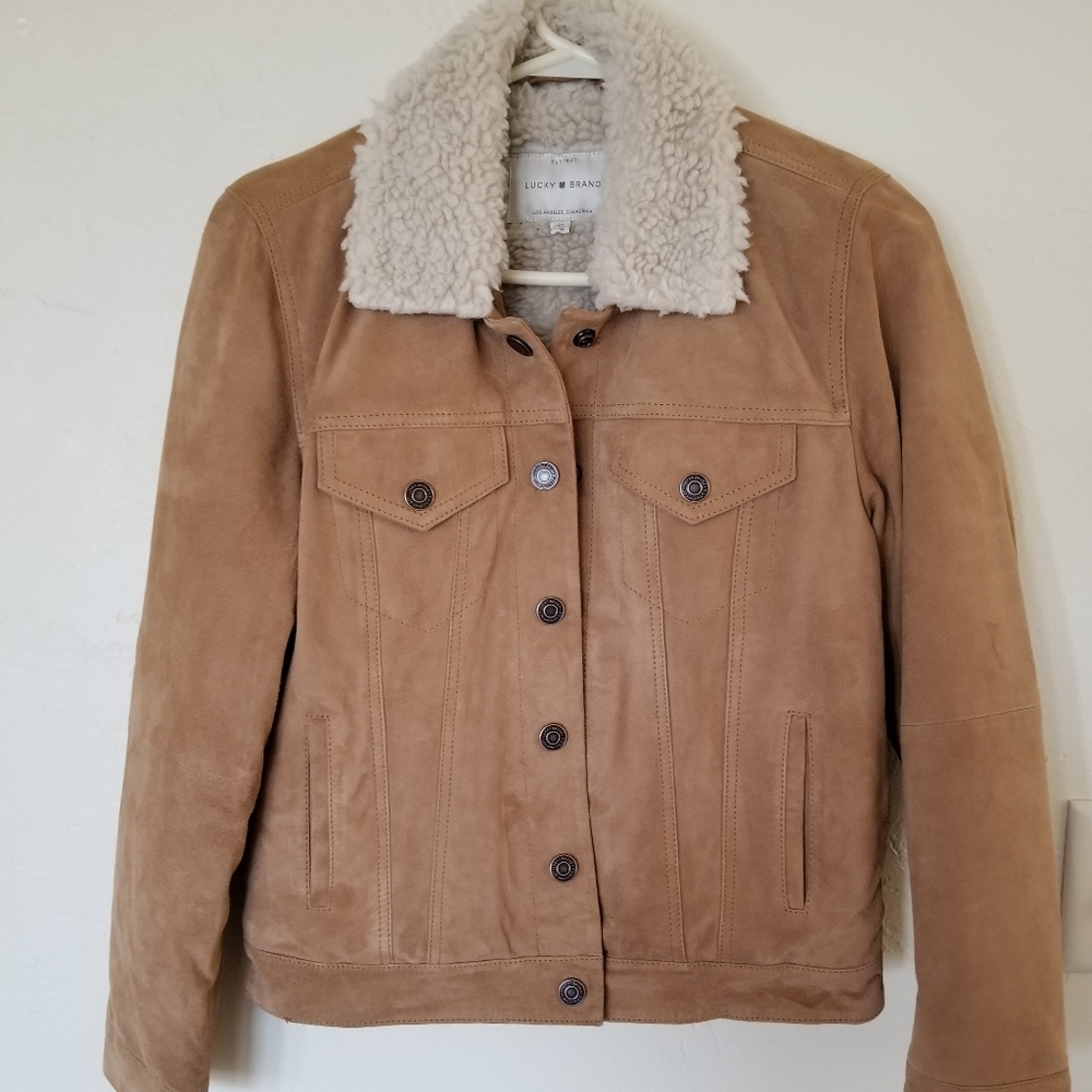 NWOT Lucky Brand suede jacket